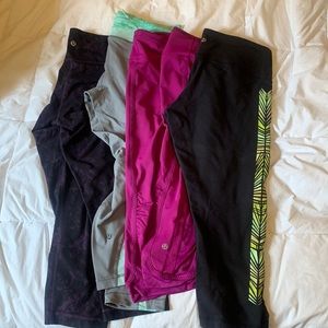 LULULEMON 4 leggings GUC size 8